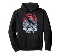 Odin Ravens Huginn & Muninn Vegvísir Vikings Mito Sudadera con Capucha