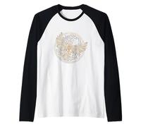 Odin Vegvisir Raven - Norse Mythology Vikings símbolo Camiseta Manga Raglan