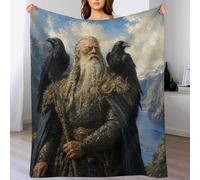 Odin with Ravens, Mountain Sky, Norse Mythology, Manta, Mullida, Sala