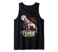 Odins Fenrir Lobo Mitología nórdica Lobo Aullando Celta Camiseta sin Mangas