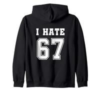 Odio 67 Meme Anti 6 7 tee Funny Six Seven Slang Sudadera con Capucha