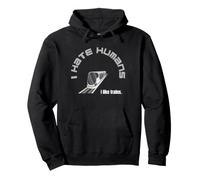 Odio a la Gente Amor Trenes Nerd Autista Asperger Sudadera con Capucha