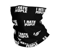 Odio A La Gente Mujer Hombre Bufanda Tubular Multifuncional Snood Transpirable Pasamontañas para Aire Libre Invierno Correr Ciclismo