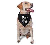 Odio A La Gente, Que Te Jodan. Pañuelo Triangular Moda Mascotas Baberos Lavable Pañuelo para Perro para Cumpleaños Perros Pequeños Y Medianos Fiestas