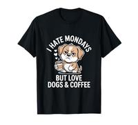 Odio Asamblea Pero Amo Los Perros Café Camiseta