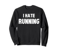 Odio correr Gimnasio Motivación para levantadores Sudadera