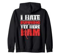 Odio Correr Pero Aquí Estoy Jogger Corredor Ejecutar Sudadera con Capucha