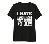 Odio Correr Pero aquí Soy Divertido Corredor de maratón Camiseta Premium