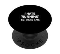 Odio Correr Pero aquí Soy Gracioso Diciendo PopSockets PopGrip Adhesivo