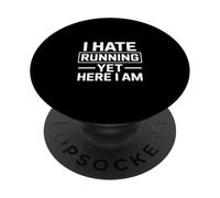 Odio Correr Pero aquí Soy Gracioso Diciendo PopSockets PopGrip Adhesivo