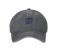 Odio Correr Pero Me Encanta El Chocolate Mujeres Hombres Aire Libre Gorra Ajustable Gorra-Deportiva Vintage Gorras Vaquera Protección Solar Gorras para Hip Hop Caza Pesca