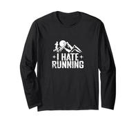 Odio Correr Trail Running Humor Manga Larga