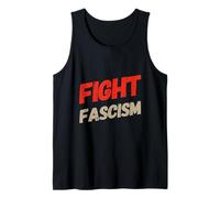 Odio el fascismo Texto divertido Cita de lucha contra el fascismo Camiseta sin Mangas