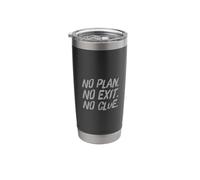 Odio la cita de la guerra Di no a la guerra Sin plan Sin salida No hay pista Vaso térmico de acero inoxidable de doble pared