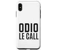 Odio Le Call Ironica Divertente Smart Working Ufficio Stress Carcasa para iPhone XS Max