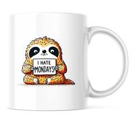 Odio Los Lunes Tazas De Cerámica Duradero Taza Único Mug Para Bebidas Frías Y Calientes Leche Cappuccino 330Ml