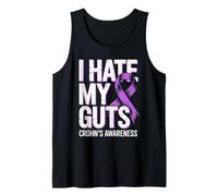 Odio mis entrañas Funny Chron's Disease Concientización SII Camiseta sin Mangas