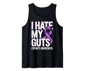 Odio mis entrañas Funny Chron's Disease Concientización SII Camiseta sin Mangas