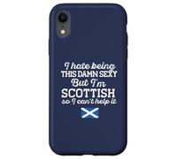 Odio ser Este Maldito Sexi Pero Soy escocés Meme en la Espalda Carcasa para iPhone XR