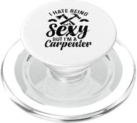 Odio ser sexy, pero soy un carpintero - Manitas de carpintería PopSockets PopGrip para MagSafe