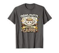 Odio Tutti Tranne il Caffè Divertiente Ironica e Simpatica Camiseta