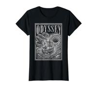 odisea Antigua mitología Griega Aventura épica Camiseta gráfica económica, Mujer, Negro, M