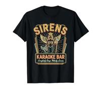 Odiseo La Odisea Sirenas Karaoke Mito Griego Historia Graciosa Camiseta gráfica económica, Hombre, Negro, L
