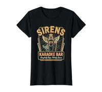 Odiseo La Odisea Sirenas Karaoke Mito Griego Historia Graciosa Camiseta gráfica económica, Mujer, Negro, S