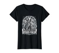 Odiseo y Penélope Juramento a través de los Mares Myth Saga Camiseta gráfica económica, Mujer, Negro, XL