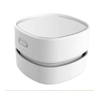 ODISTAR Aspirador de escritorio con cargador inalámbrico, minibarredora de escritorio de bajo consumo, alta hasta 400 minutos, inalámbrica y diseño giratorio de 360° para teclado/hogar/escuela/oficina