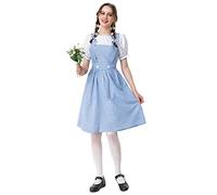 Odizli Dorothy Kost m Erwachsene Damen Der Zauberer von Oz Verkleidung Prinzessin Verkleidkiste Plaid Maid Kleid Halloween Weihnachten Karneval Cosplay Faschingskost me Dorothy Damen M