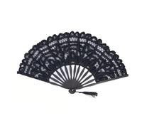 ODJDNLKLWN Ventilador Abanico plegable de encaje hueco, decorativo, vintage, con borlas, for ropa de alto rendimiento, regalo de decoración. Ventilador de mano(C)