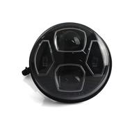 ODKBFG Faro Delantero Motocicleta Faro Delantero 7 Pulgadas Para Motocicleta CB400SF LED Con Interruptor Luz Alta/bajo Función Intermitente DRL Para VTR250 CB1100 CB750(Black Chrome)