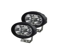 ODKBFG Faro Delantero Motocicleta Faros LED Auxiliares Conducción Luz Antiniebla Amarilla Focos Trabajo Blanco Intenso Motos Todoterreno(White-2piece)
