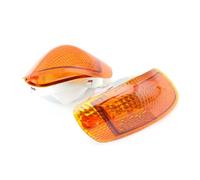 ODKBFG Faro Delantero Motocicleta Para ZX 11 Para ZZR1100D Para ZZ R1200 Para ZZR Lente Luz Señal Giro Delantera Y Trasera Carcasa Lámpara Cubierta Indicador(Front-With Base A)