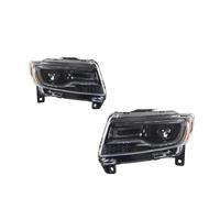 ODKBFG Faros Faros Delanteros Para Jeep Para Compass 2011-2015 Para Grand Para Cherokee Conjunto Faros LED Completos Lente Proyector Mejorada Lámpara Conjunto(Smoke one pair,LHD_XENON)