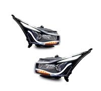 ODKBFG Faros Faros Delanteros Xenón Con Señal Giro Y Lente Ojo Ángel Para Chevrolet Para Cruze 2009-2016 Accesorios Para Coche Conjunto Faros LED Lámpara Conjunto(Halogen lamp D2H)