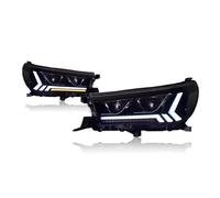 ODKBFG Faros Luces Coche Para Toyota Para Hilux Para Revo Para Rocco Para Wigo 2015-2021 Lámpara Cabeza Proyector LED Luz Circulación Diurna. Lámpara Conjunto(Xenon)