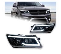 ODKBFG Faros Para Dodge Para JCUV Para Journey Para Fiat Para Freemont 2009-2016 Faros Delanteros LED DRL Hid Angel Eye Bi Xenon Beam Diseño Coche Lámpara Conjunto
