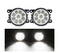 ODKBFG Faros Para Jaguar Para S-Type Para X-TYPE Luz Antiniebla LED Lámpara Antiniebla Para Coche 8000LM 30W Blanco Amarillo Impermeable Faros Delanteros(9 Led White)