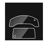 ODKBFG Navigation Protector Pantalla Película Protectora Acero Para Pantalla Navegación GPS Control LCD, Pegatina Estilo Para Coche CR-V Para CRV 5ta Generación 2017-2020(GPS and instrument)