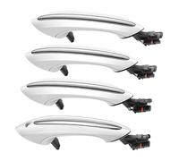 ODKISXS ManijasExteriores Puertas Automóvil Para B&MW Para Serie 5 6 7 F07 F10 F11 F06 F12 F13 Cubierta Exterior Manija Puerta Blanco Acceso Cómodo Coche Delantero Trasero Izquierdo Derecho(blanco)