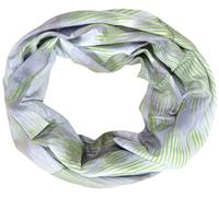 Odlo Active Light Print_763069 Bufanda de Tubo, Unisex niños, Gris Concrete-Verde Lima, Talla única