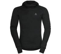 Odlo Active Warm Camiseta térmica Manga Larga con Capucha para Hombre | Ropa interior térmica con aislamiento, gestión de la humedad y ZeroScent; poliéster reciclado para esquí y senderismo