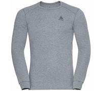 Odlo Active Warm Camiseta térmica Manga Larga Cuello Redondo Hombre | Ropa interior térmica con aislamiento, gestión de la humedad y ZeroScent; poliéster reciclado para esquí y senderismo