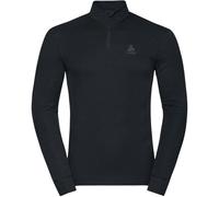 ODLO Active Warm Eco Bl Top Turtle Neck L/s Half Zip - Hombre - Negro - talla L- modelo 2026