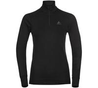ODLO Active Warm Eco Bl Top Turtle Neck L/s Half Zip W - Mujer - Negro - talla M- modelo 2026