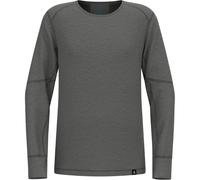 Odlo - Ropa interior técnica niños - BL Top Crew Neck LS Active X-Warm Kids Odlo Steel Grey Melange - Talla Infantil 164 cm - Gris Gris 164 cm