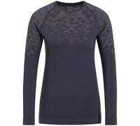 ODLO Bl Top Crew Neck L/s Kinship Pw 200 W - Mujer - Azul - talla M- modelo 2024