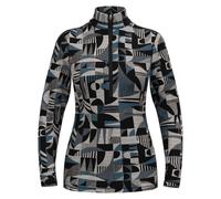 Odlo BL TOP cuello tortuga l/s media cremallera - MERINO HERITAGE (azul provincial - negro)